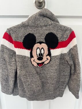 Gap Mickey zip up sweater size 2T